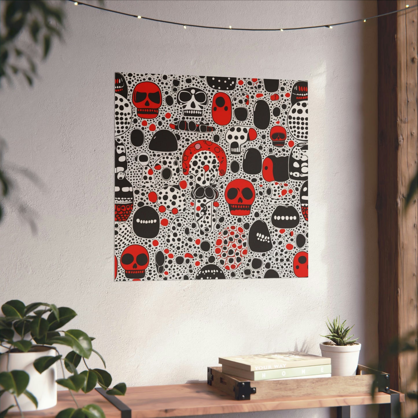 "Yayoi Kusama-Inspired 'Death' Poster Prints" by PenPencilArt