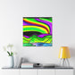 "Peter Max-Inspired Aurora Borealis Canvas Prints" by PenPencilArt