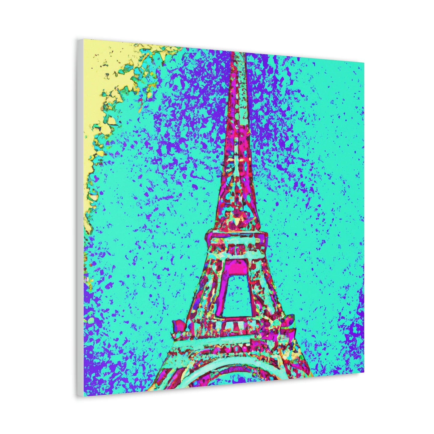 "Sparkling Eiffel Tower Art Print - Andy Warhol Style" by PenPencilArt