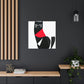 "Hariton Pushwagner-Inspired Black Cat Canvas Print" by PenPencilArt
