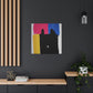"Helen Frankenthaler Inspired Canvas Print of Black Cat" by PenPencilArt