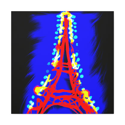 "Sparkling Eiffel Tower Art Print Inspired by Clyfford Still" by PenPencilArt