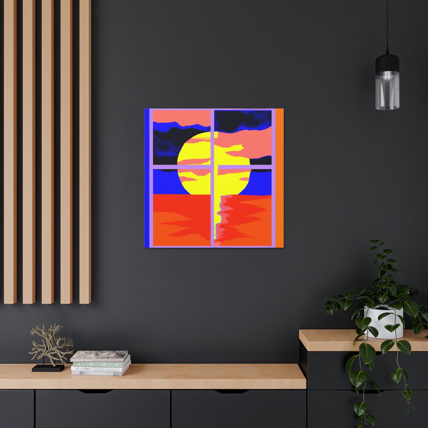 "Jasper Johns Style Sunrise Canvas Prints" by PenPencilArt