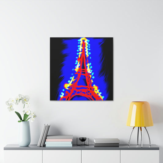 "Sparkling Eiffel Tower Art Print Inspired by Clyfford Still" by PenPencilArt