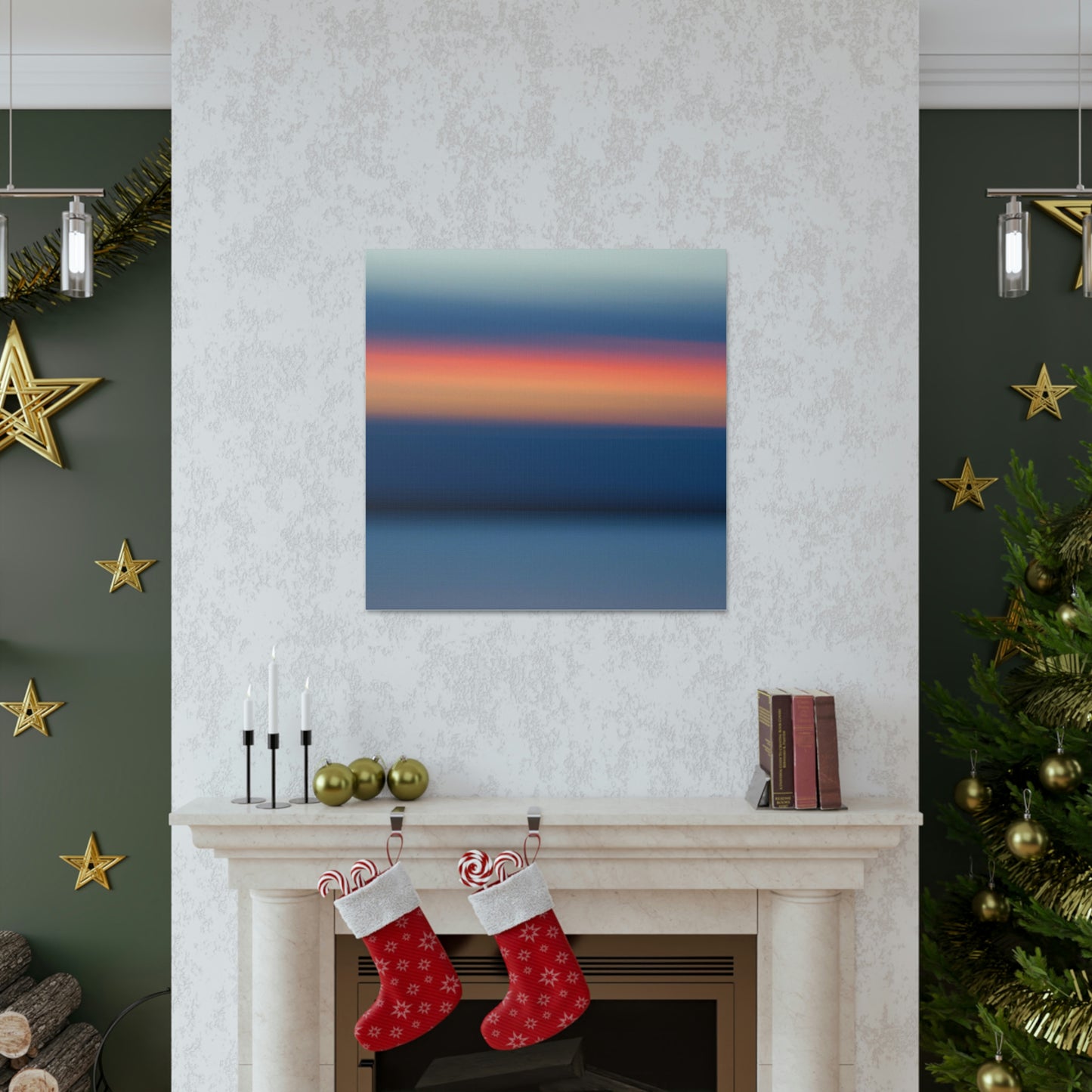 "Mark Rothko-Inspired Sunrise Canvas Print - Enhance Your Mind and Space" by PenPencilArt