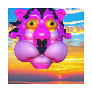 "Styled After Jeff Koons: Canvas Print of a Sunrise" by PenPencilArt