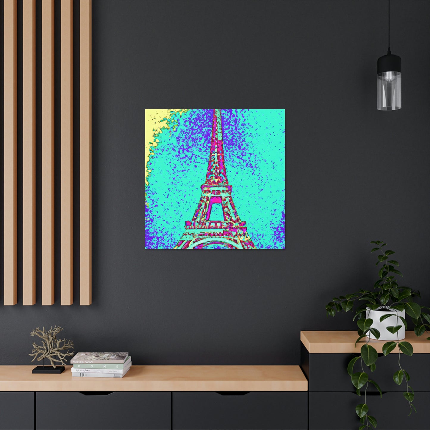 "Sparkling Eiffel Tower Art Print - Andy Warhol Style" by PenPencilArt