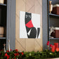"Hariton Pushwagner-Inspired Black Cat Canvas Print" by PenPencilArt