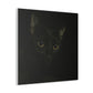 "Black Cat Wall Art in James Gill Style - Canvas Print" by PenPencilArt