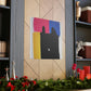 "Helen Frankenthaler Inspired Canvas Print of Black Cat" by PenPencilArt