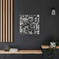 "Canvas Print of Black Cat Inspired by Jackson Pollock | Modern Wall Art" by PenPencilArt