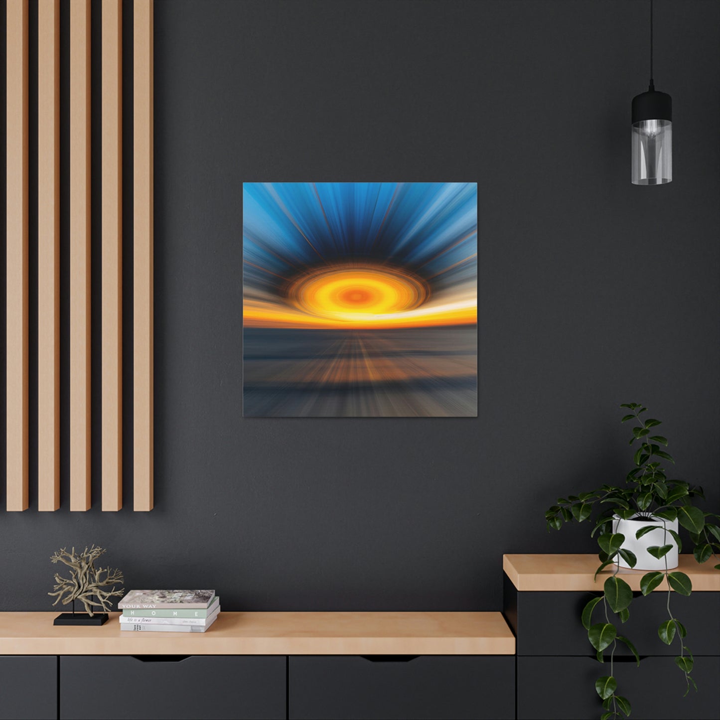 "Handmade Mel Ramos-Inspired Sunrise Canvas Print" by PenPencilArt