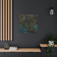 "Canvas Print - Black Cat in Mark Rothko-Inspired Style" by PenPencilArt