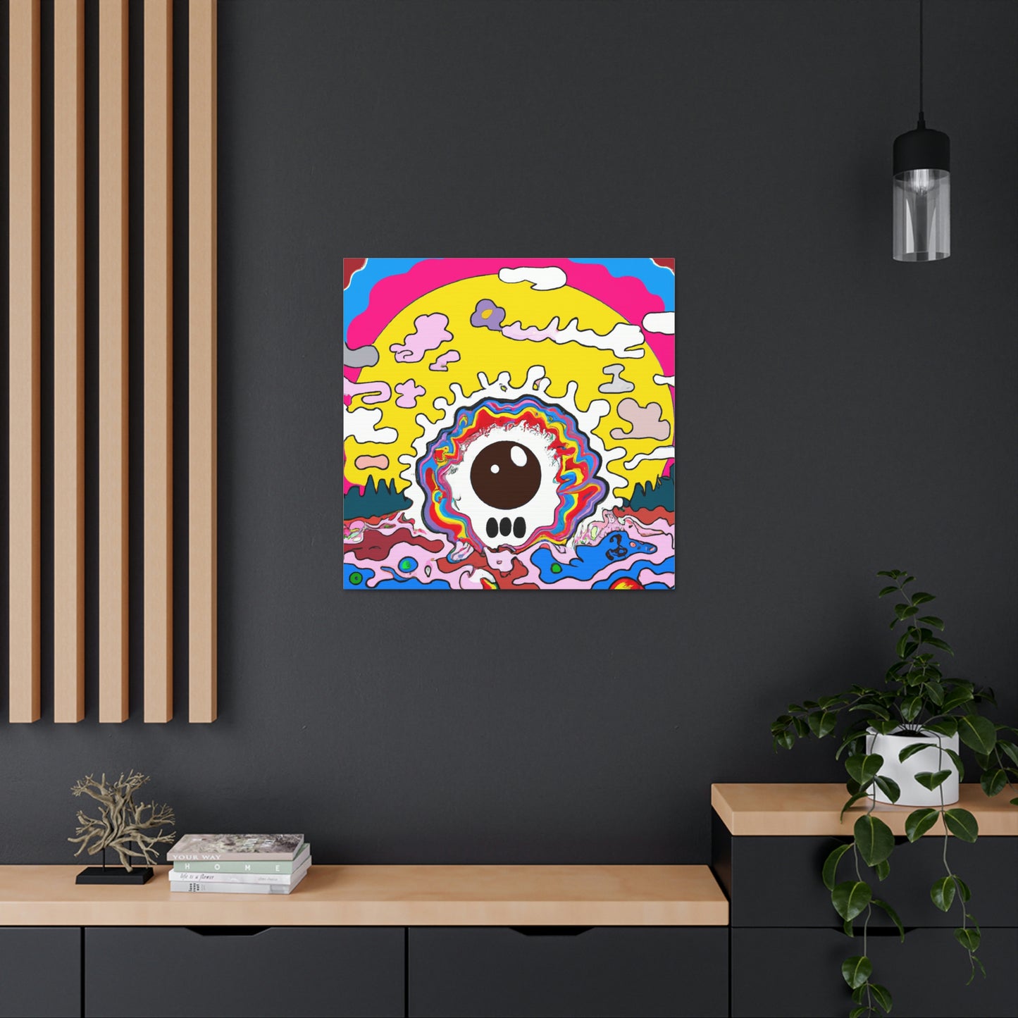 "Sunrise Style Inspired by Takashi Murakami Canvas Print" by PenPencilArt