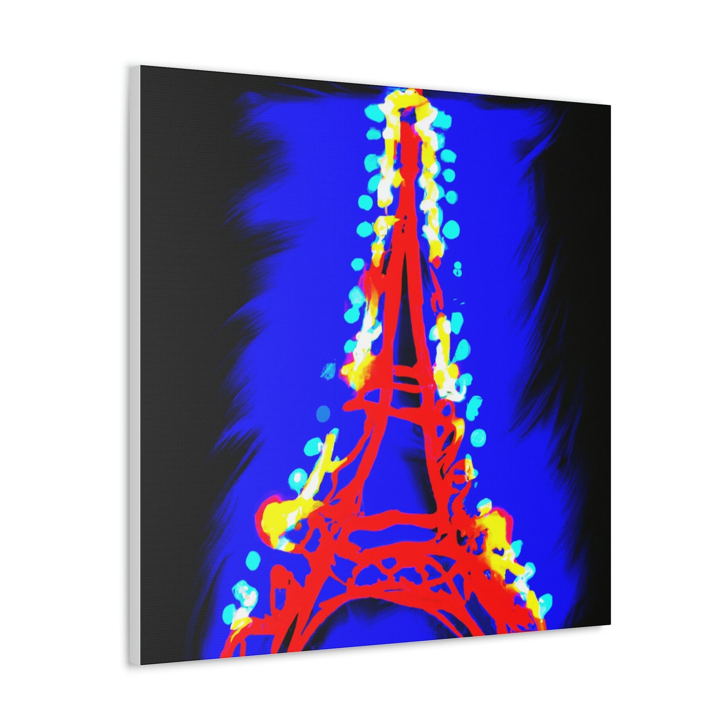 "Sparkling Eiffel Tower Art Print Inspired by Clyfford Still" by PenPencilArt