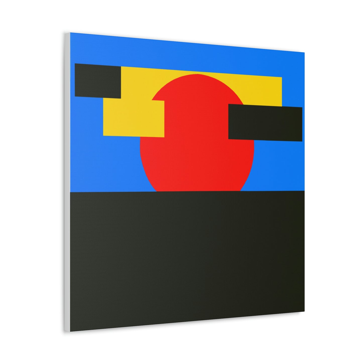 Modern Sunrise Canvas Print in Kazimir Malevich Style by PenPencilArt