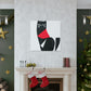 "Hariton Pushwagner-Inspired Black Cat Canvas Print" by PenPencilArt