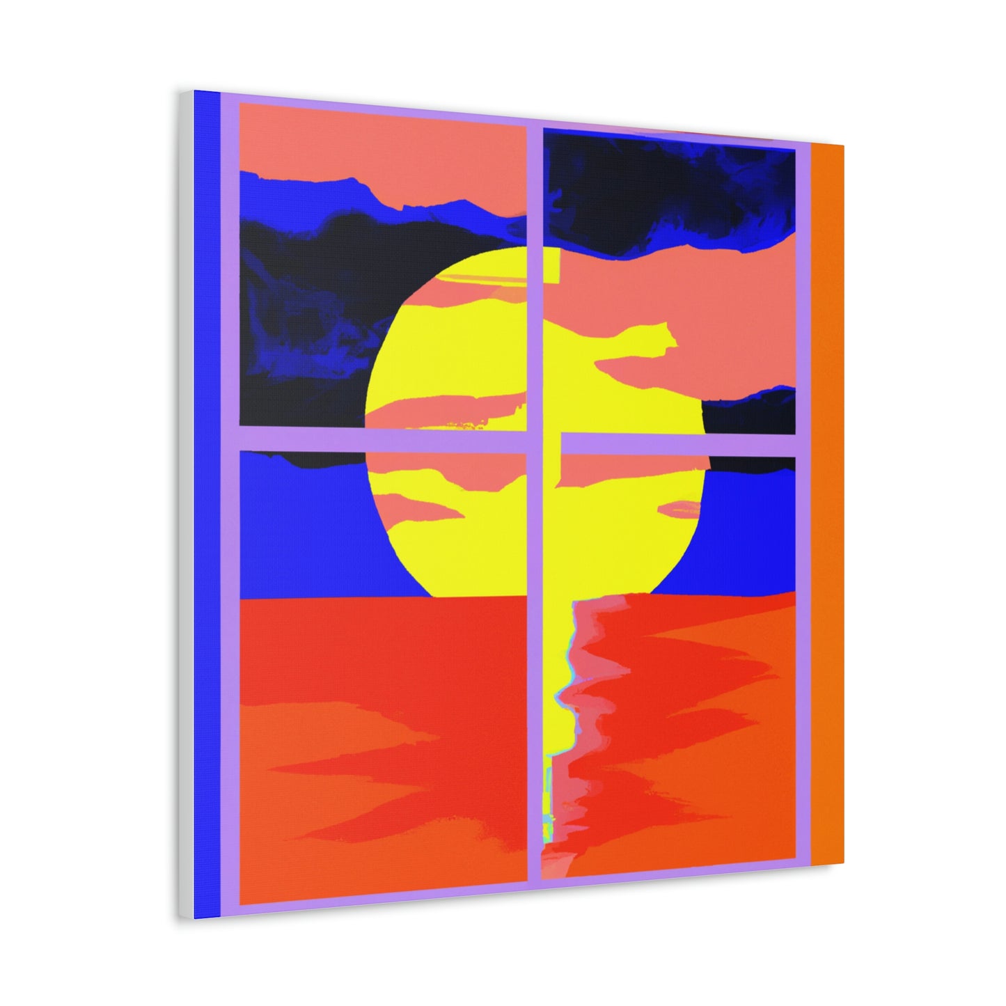 "Jasper Johns Style Sunrise Canvas Prints" by PenPencilArt