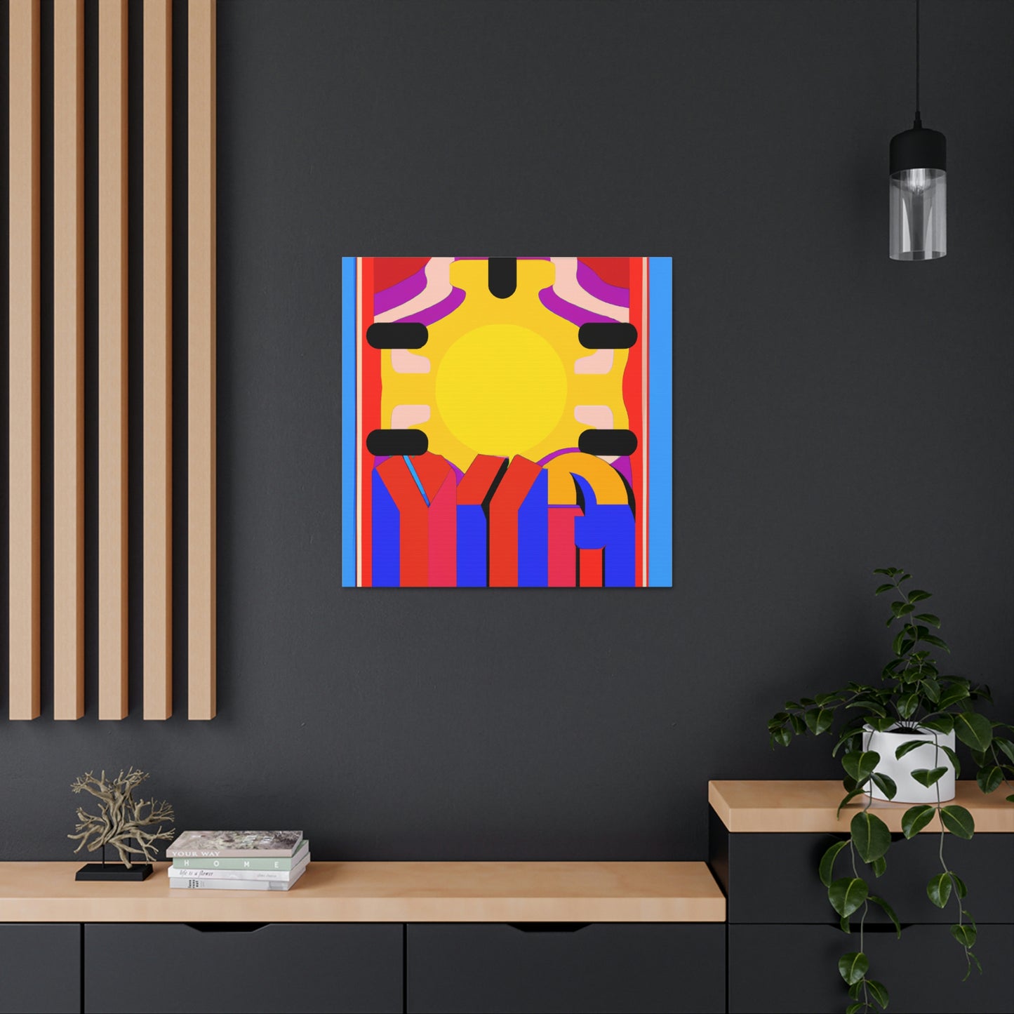 "Robert Indiana Inspired Sunrise Canvas Print" by PenPencilArt