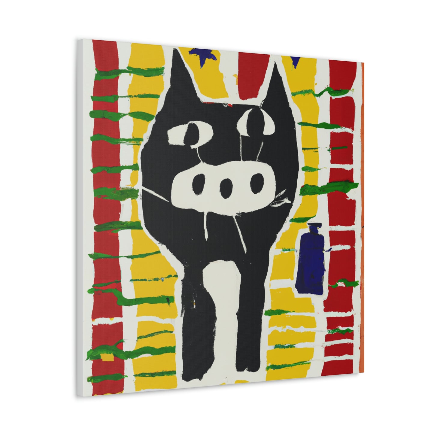 "Jasper Johns Inspired Felix the Cat Canvas Prints" by PenPencilArt