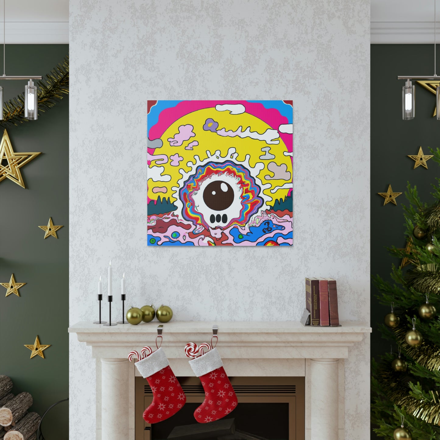 "Sunrise Style Inspired by Takashi Murakami Canvas Print" by PenPencilArt