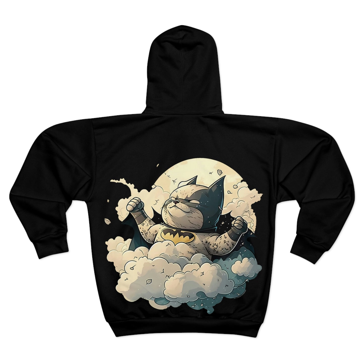 Fat Bat Cat Hoodie - Anime Art - By Sangelica