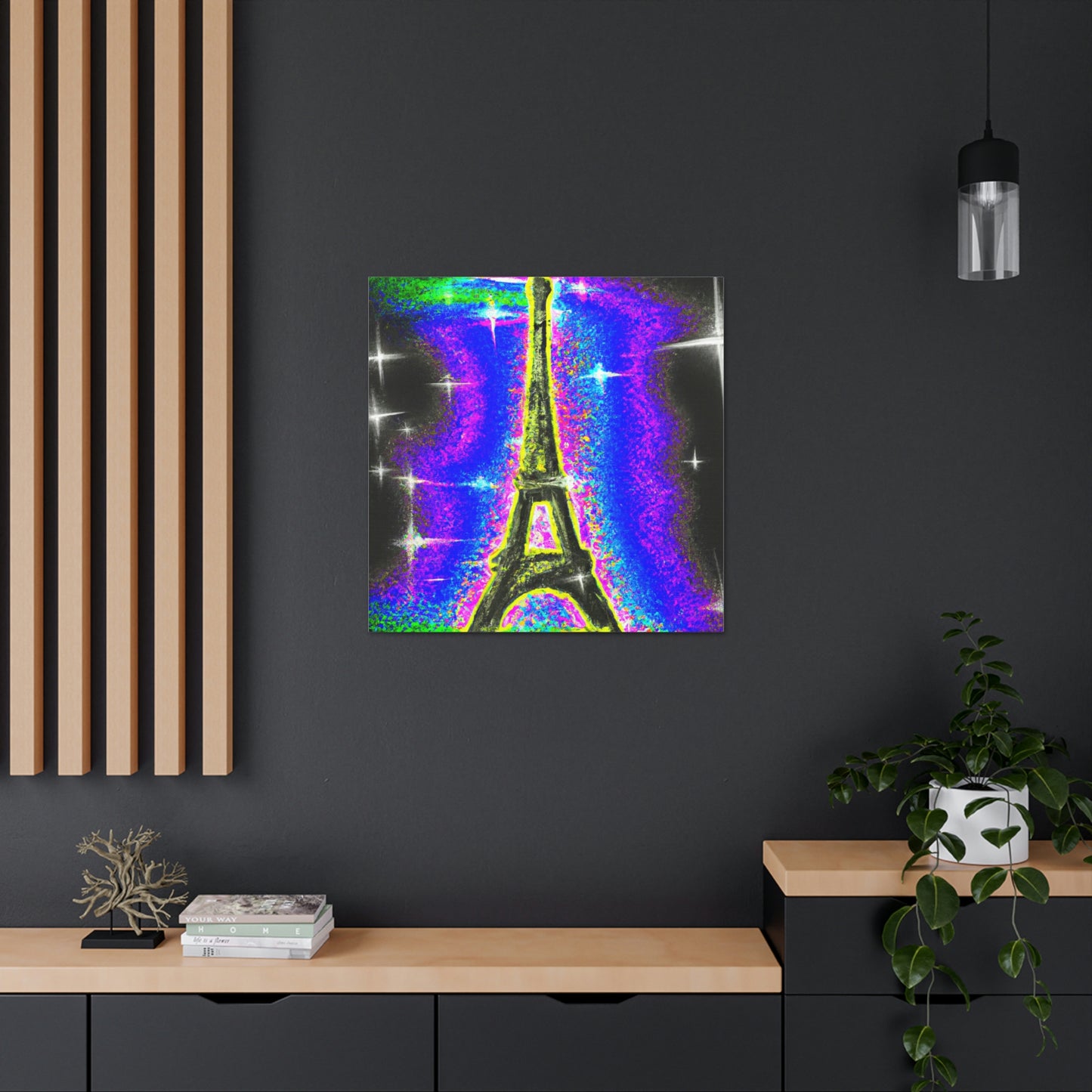 "Sparkling Eiffel Tower Inspired by Jeff Koons | Canvas Print" by PenPencilArt