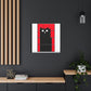 "Kazimir Malevich-Inspired Black Cat Canvas Print" by PenPencilArt