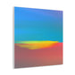 "Helen Frankenthaler-Inspired Sunrise Canvas Print" by PenPencilArt