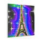 "Sparkling Eiffel Tower Inspired by Jeff Koons | Canvas Print" by PenPencilArt
