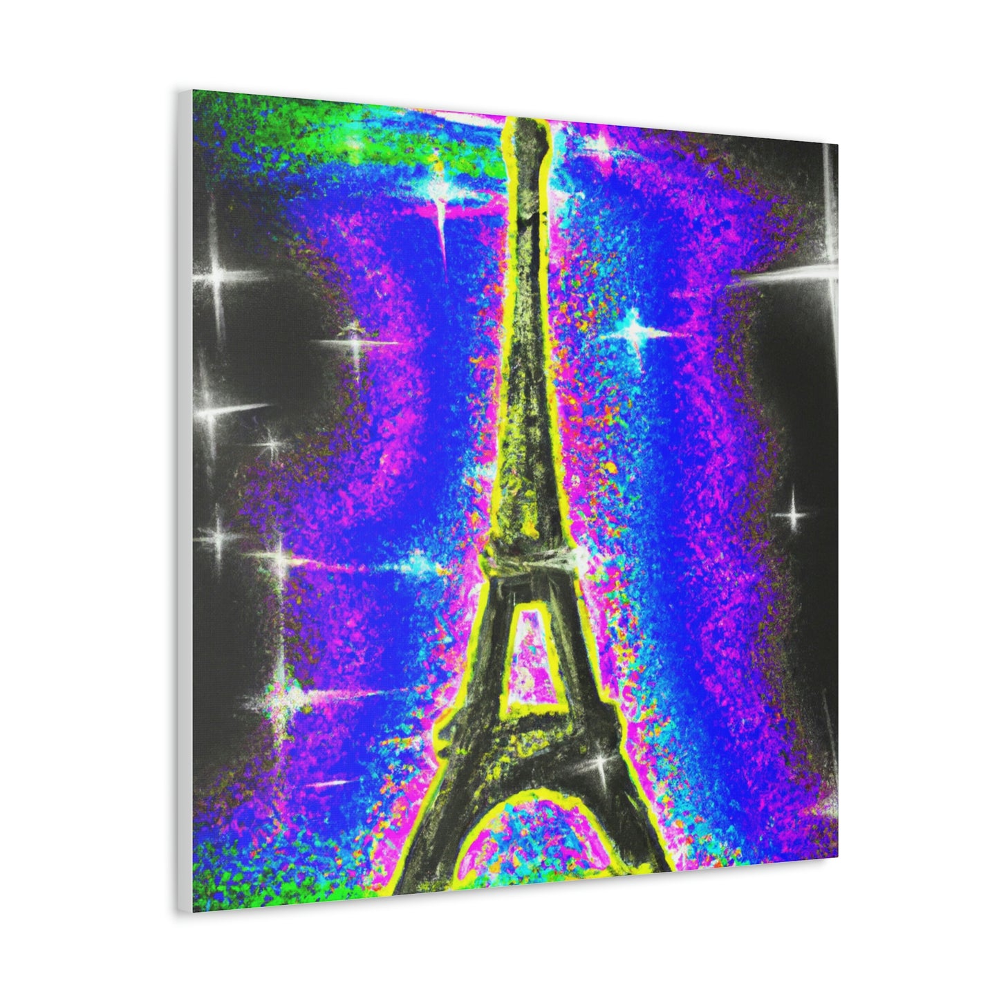 "Sparkling Eiffel Tower Inspired by Jeff Koons | Canvas Print" by PenPencilArt