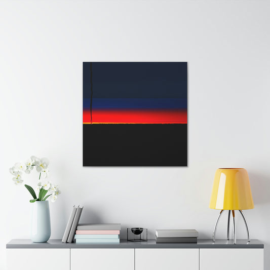 "Clyfford Still Inspired Sunrise Canvas Print" by PenPencilArt