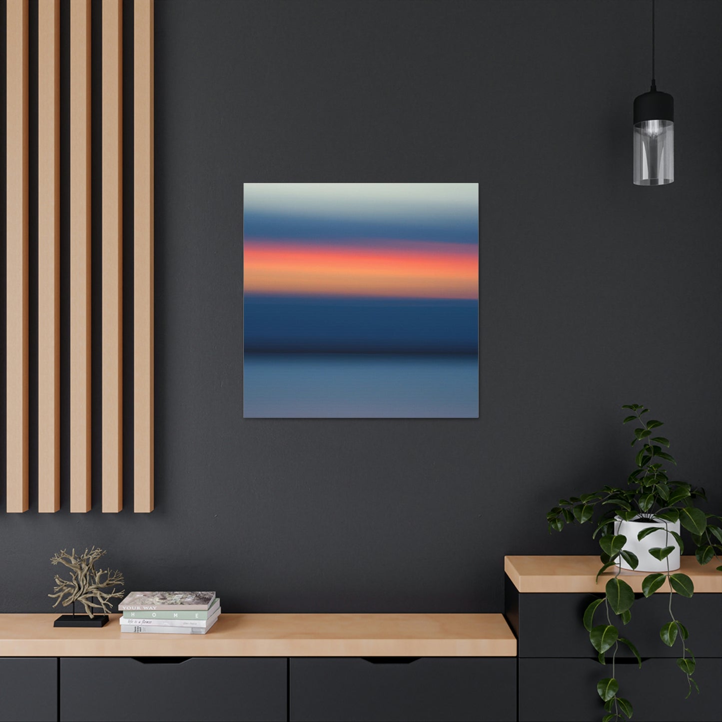 "Mark Rothko-Inspired Sunrise Canvas Print - Enhance Your Mind and Space" by PenPencilArt