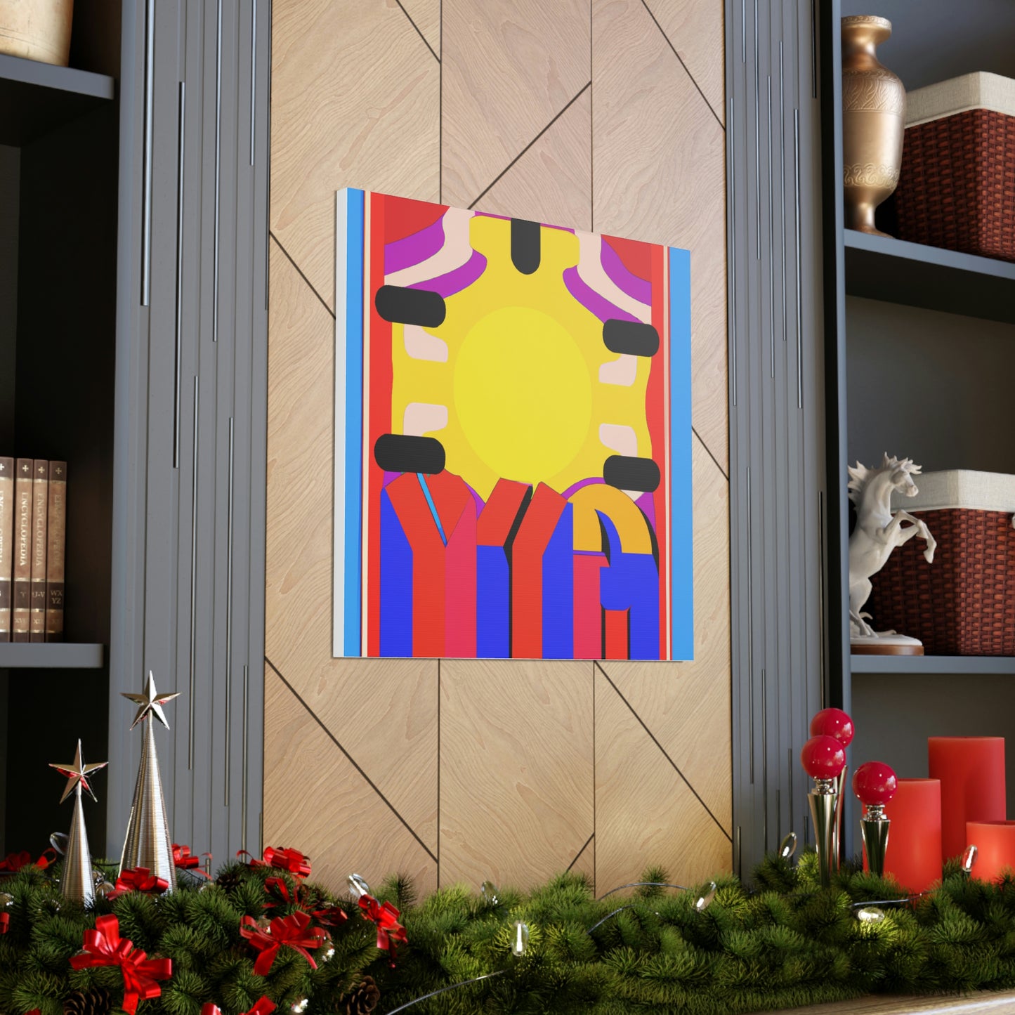 "Robert Indiana Inspired Sunrise Canvas Print" by PenPencilArt